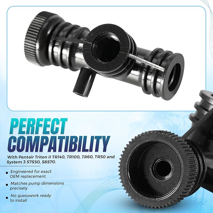 Replacement 154689 Pool Filter Air Bleeder Tee Assembly Compatible with Pentair Triton II TR140, TR50, TR60, TR100 | Air Filter Replace for S7S50, S8S70 | Pool Accessories for Sand Filters, 20 Pack