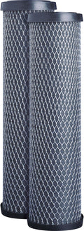 CFS – 10" x 2.5" Carbon Block Water Filter Cartridges Compatible with FXWTC, 3WH-STDCW-F02, GXWH04F, GXWH20S Models – Remove Bad Taste & Odor – Whole House Replacement Filter Cartridge - 2 Pack