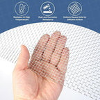 uxcell 5 Mesh 118" x 12" Woven Wire Mesh, 304 Stainless Steel Air Vent Filter Screen, Window Screen Mesh for DIY Projects Vents Cover Filtration Animals Fence
