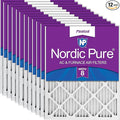 Nordic Pure 18x25x1 (Actual Size: 17 1/2 x 24 1/2 x 3/4) Pleated MERV 8 Air Filters 12 Pack