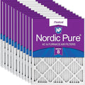 Nordic Pure 14x20x1 (Actual Size: 13 1/2 x 19 1/2 x 3/4) Pleated MERV 8 Air Filters 12 Pack