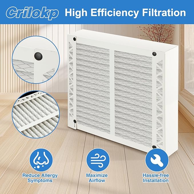 2 Pack 210 Replacement Filter Compatible with AprilAire Whole House Air Purifiers Model 1210, 1620, 2210, 2216, 3210, 4200,Size:20x25x4(20.2" x 25.4" x 3.77") MERV 11 Pleated HVAC AC Furnace Filter