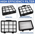 8 Pack Replacement Filters Compatible with Eureka NEN180 NEN186BL Bagless Vacuum Cleaner, Includes 4 Dust Cup Cartridges and 4 High Efficiency Filters