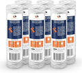 Aquaboon Whole House 5 Micron 10 x 2.5 String Wound Sediment Water Filter Cartridge Replacement Compatible with Well Water Filter WHKF-WHSW, 6-Pack