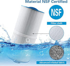 Spa Filter 6CH-960 Replaces Jacuzzi Filters J-300 J-400, Unicel 6CH-960, Pleatco PJW60TL-F2S, Filbur FC-2800, 6540-476, 6540-383, Hot Tub Filter with Closed Handle(Not be Removed)- 2 Pack