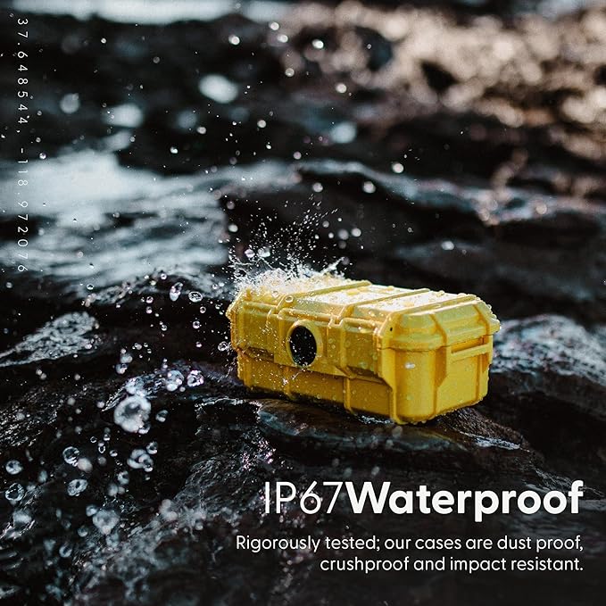 Evergreen 57 Waterproof Dry Box Protective Case with Pick & Pluck Foam - Travel Safe/Mil Spec/USA Made - for Cameras, Phones, Hiking, Boating, Water Sports, Action Cams (Clear)