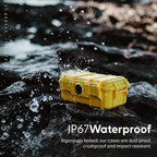 Evergreen 57 Waterproof Dry Box Protective Case with Pick & Pluck Foam - Travel Safe/Mil Spec/USA Made - for Cameras, Phones, Hiking, Boating, Water Sports, Action Cams (Clear)