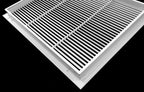 16" X 20" Aluminum Return Filter Grille for 1" Filter - Easy Airflow - Linear Bar Grilles [Outer Dimensions: 18.5w X 22.5h]