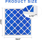 LEKEN 20x20x1 AC Furnace HVAC Filter Reusable Electrostatic Filters MERV 13 For Households With Pets, Contain 1 Reusable ABS frame+12 Air filter Medias