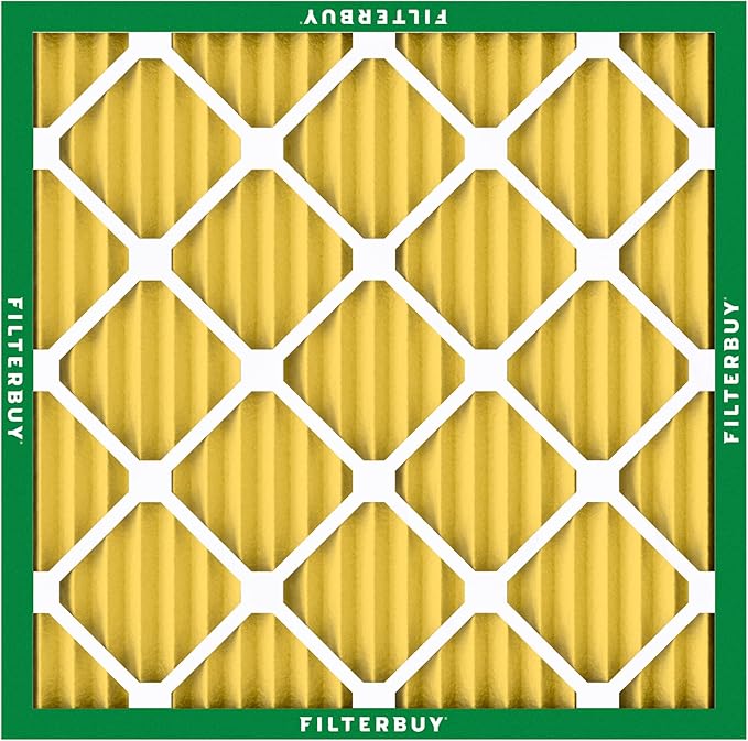 Filterbuy 23.5x23.5x1 Air Filter MERV 11 Superior Pet & Allergy Defense (5-Pack), Electrostatic Pleated HVAC AC Furnace Filters Replacement, Made in USA (Actual Size: 23.38 x 23.38 x 0.75)