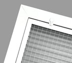 HVAC Premium 22" x 32" Cube Core Eggcrate Return Air Filter Grille for 1" Filter - Aluminum - White [Outer Dimensions: 24.5" x 34.5"]