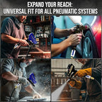 LE LEMATEC Air Dryer for Compressor with Replaceable Desiccant Element, Water Separator for Air Compressor Up to 150 PSI, Removes Moisture & Contaminants, Compatible with Pneumatic Tools ZN312-D-C1