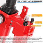 TAILONZ PNEUMATIC 1/2 Inch NPT Air Filter Pressure Regulator Water/Oil Trap Separator Combo(0-150PSI),Air Tool Compressor Filter with Gauge AC4010-04M(Manual Drainage)