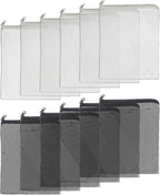 Pawfly 12 Pack Black & White Aquarium Filter Media Bags, Fish Tank Fine Mesh Bag with Plastic Zipper Aquarium Reusable Mesh Bag for Activated Carbon Bio Filter Balls Filter Stones, 7.9" x 5.9"