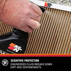 K&N HVAC Filter Cleaner: 32 Oz Spray Bottle Filter Cleaner and Refresher; Restores Home Air-Filter Performance; 99-6010,(Pack of 2)