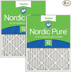Nordic Pure 24x30x1 (Actual Size: 23 1/2 x 29 1/2 x 3/4) Pleated MERV 13 Air Filters 2 Pack