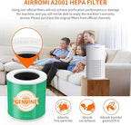 AIRROMI A2001 HEPA Air Purifier Replacement, 3-In-1 Original Filter, Removes 99.97% of 0.3 Micron Particles, Green Activated Carbon Filter - Toxin Absorber Specialty-1 Pack