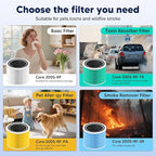 Core 200S Toxin Absorber Replacement Filter compatible with LEVOIT Core 200S and Core 200S-P Smart WiFi Air Purifier , 3-in-1 H13 True HEPA Activated Carbon Filter, Core 200S-RF-TX, Green, 3 Pack