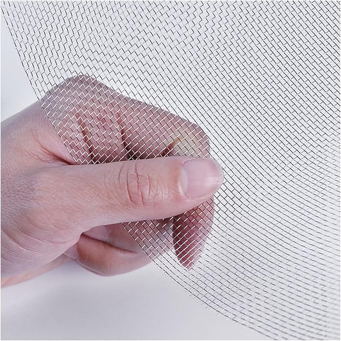 Stainless Steel Woven Wire Mesh, 14 Mesh Rodent Control Cage Net Garden Insect Screen Corrosion-Resistant Filter - 1.54mm Hole