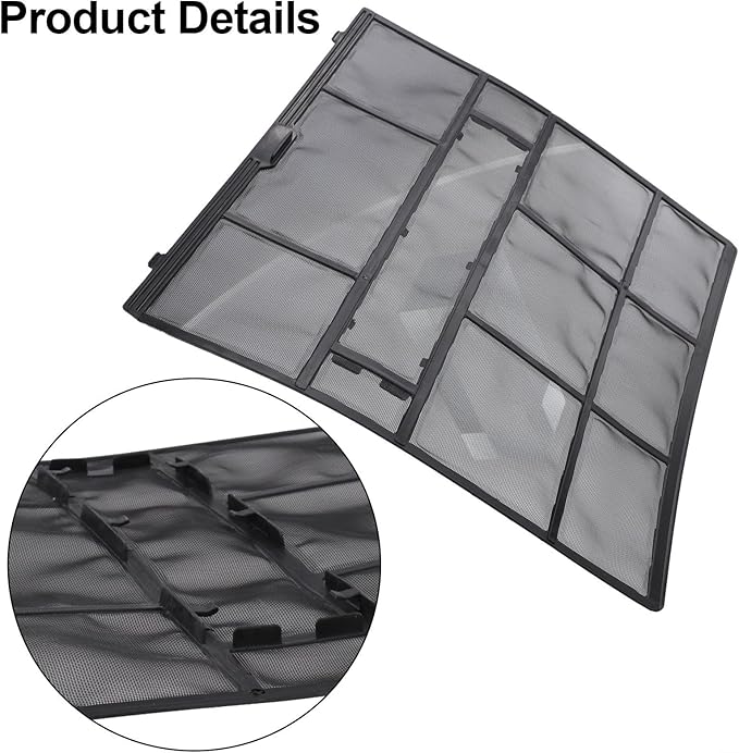 Air Conditioner Dust Filter Screen for Indoor Unit, Plastic Mesh AC Accessory, Hanging Design for Central Cooling Systems, Protects Air Outlet from Dust Buildup(29.2X29.2cm)