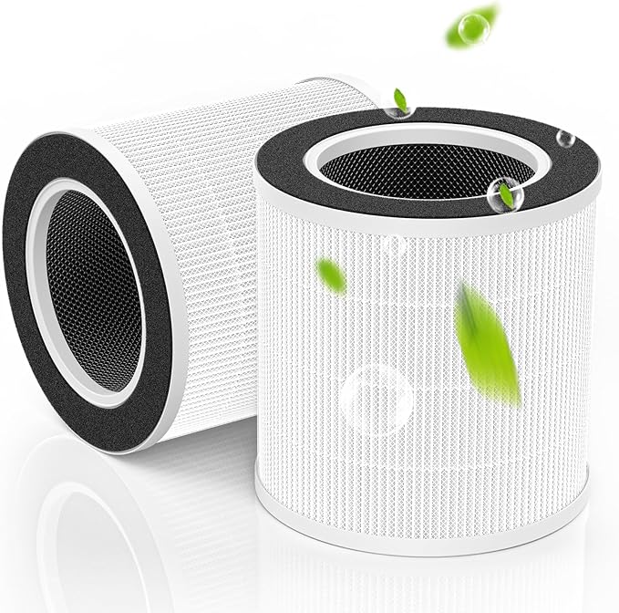VK-6067B Filter Replacement Fit For HOKEKI VK-6067B Air Purifier and For Vremi Air Purifier, 3-Stage Filtration With HEPA and Activated Carbon Filter