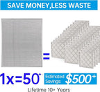 UBeesize 20x24x1 Reusable Electrostatic Air Filter HVAC AC Furnace Filter,MERV 8,Washable,Lasts a Lifetime,Permanent Air Filter,Breathe Fresher,Home And Office(Actual Size:19.61x23.39x0.82 Inch)