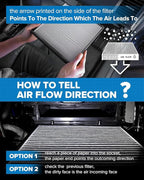 PHILTOP Cabin Air Filter w/Activated Carbon, Compatible with CF12776 Ford Ranger 2019, 2020, 2021, 2022, 2023, Premium Activated Carbon Filter Up Dust Pollen Odor