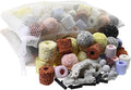 Aquarium Filter Media 15-in-1 Mineral Balls & Ceramic Rings - 500g with Zippered Mesh Bag for Fish Tank/Pond Filters