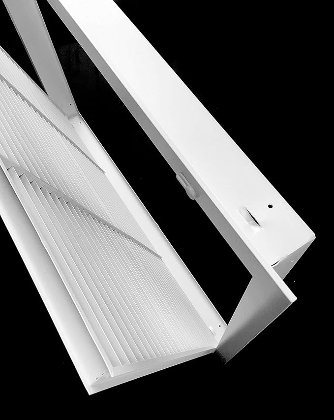 HVAC Premium 20" X 30" Aluminum Return Filter Grille for 1" Filter - Easy Airflow - Linear Bar Grilles [Outer Dimensions: 22.5"w X 32.5"h]