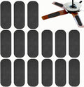 15 Pcs Ceiling Fan Filters for Blades, Easy-Stick Activated Coconut Shell Carbon Air Filte,Universal Ceiling Fan Air Purifiers for Common Household Contaminants