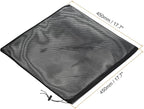 PATIKIL 18"x18" Pump Barrier Bag, Pond Pump Media Filter Bag with Drawstring for Most Pumps, Pond Biological Filters, Black