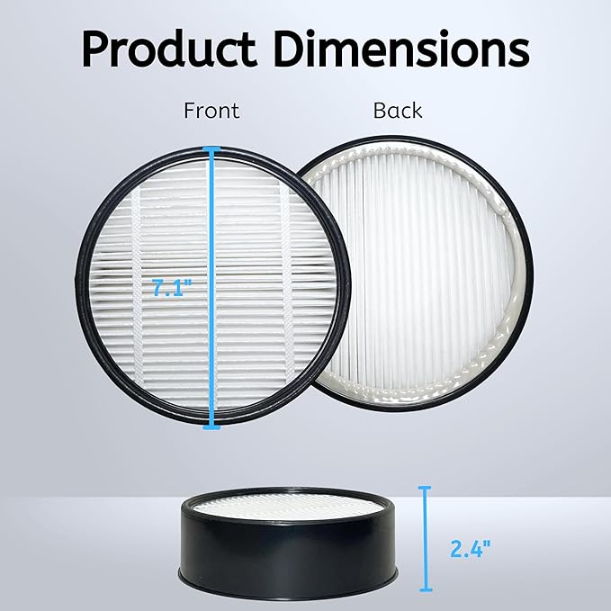 Nispira Filter Replacement for Holmes Egg Air Purifier 360° HAP600B-TU True HEPA Air Intake Removes Dust, Contaminants, 1 Pack