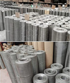 Stainless Steel Woven Wire Mesh Stainless Steel Woven Wire Mesh 14 Mesh Rodent Control Cage Net Garden Insect Screen Corrosion-Resistant Filter - 1.54mm Hole