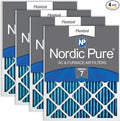 Nordic Pure 12x24x1 (Actual Size: 11 1/2 x 23 1/2 x 3/4) Pleated MERV 7 Air Filters 4 Pack