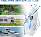 Yoption Calcium Inhibitor Filter, Outdoor Misting System Filter, for Preventing Scale Buildup and Clogging of Garden Patio Misters - 1 Pack