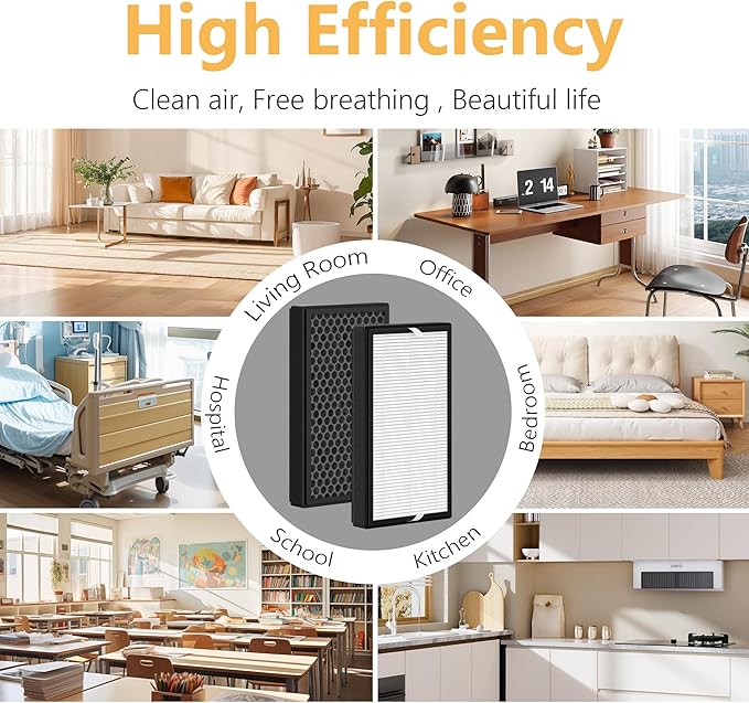 4 Packs F1 Mixed Honeycomb Activated Carbon Replacement Filter for 3M Filtrete Room C01 T02 Series Air Purifi-er Model FAP-C01-F1, FAP-T02-F1, FAP-C01BA-G1, FAP-T02WA-G1, FAP-ST02W and FAP-ST02N