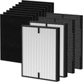 12-Pack 3000 Replacement Filters Compatible with AD3OOO, 3000M, 3000Pro Air Series Air-Purifiers 2 Pack Fliter, 2 Pack Activated Carbon,8 Pack Pre-Filters
