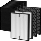 12-Pack 3000 Replacement Filters Compatible with AD3OOO, 3000M, 3000Pro Air Series Air-Purifiers 2 Pack Fliter, 2 Pack Activated Carbon,8 Pack Pre-Filters
