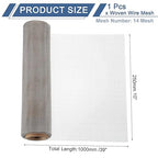 uxcell 14 Mesh 39" x 10" Woven Wire Mesh, 316 Stainless Steel Air Vent Filter Screen, Window Screen Mesh for DIY Projects Vents Cover Filtration Animals Fence