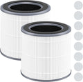 2 Packs HH001 Filter Replacement for Hynik Alviera HH001 Air Cleaner Purifier, 3 Stages Filtration of Premium Filter, Activated Carbon and pre-filter with Extra 8 Pieces Aroma pads