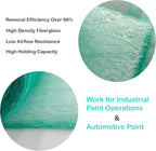 wioboy Paint Booth Exhaust Filter Roll, 15 Gram 200ft Fiberglass Paint Arrestor for Spray Booth (36" x 200ft)
