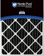Nordic Pure 14x20x1 (Actual Size: 13 1/2 x 19 1/2 x 3/4) Furnace Air Filters MERV 10 Pleated Plus Carbon 2 Pack