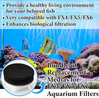 12 Pcs Aquarium Filter Media Kit Compatible with Fluval Fx4/fx5/fx6 Filter, Including Bio Sponge Pads, Carbon Foam Pad, Bio Sponge Block, Activated Carbon, Ceramic Rings, Silicone Lube