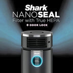 Shark HC451 3-in-1 Clean Sense Air Purifier, Heater & Fan, HEPA Filter, 500 Sq Ft, Oscillating, Small Room, Bedroom, Office, Captures 99.98% of Particles for Clean Air, Dust, Smoke & Allergens, Black