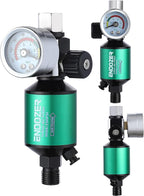 ENDOZER G1/4" Inlet and Outlet Air Compressor Water Separator Clean Dry Air, with Drain Valve and Pressure Regulator for Spray Gun
