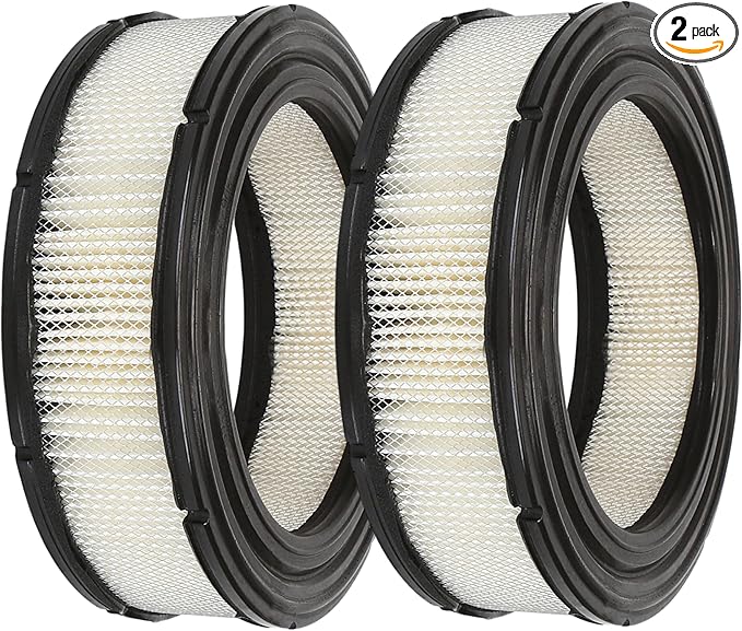 2Pcs 692519 Round Air Filter Cartridge with Pre Filter 692520 Replacement for BRIGGS and STRATTON 806232 541477 542477 543477 356447 380442 380447 Lawn Mower V-twin Engines