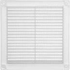 Vent Systems 4.5" x 4.5" Inch (Opening Dimensions) - Pack of 5 - Plastic White Soffit Vent Cover - Flat Square Air Vent Grille - Air Vent Deflector - HVAC 6" x 6" Inch (Overall Dimensions)