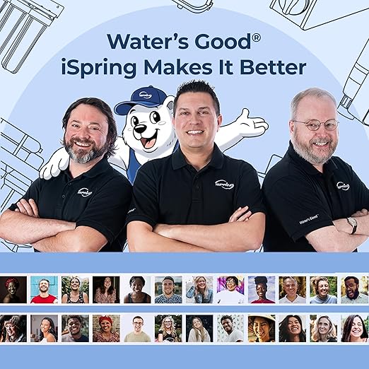 iSpring Whole House Water Filter System, Ultimate PFAS, Scale, Heavy Metals Protection Removes Up to 99% PFOA & PFOS with SGS-Tested Media, 3-Stage Filtration, 20” x 4.5” Filters, Model: WGB32B-PFKDS