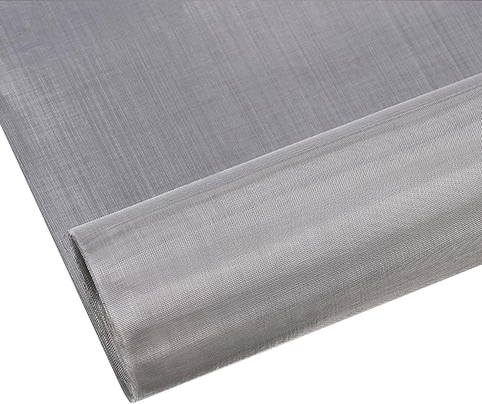 Stainless Steel Woven Wire Mesh 304 Stainless Steel Insect Screen Mesh, 20 Mesh 120 Mesh Air Vent Mesh Metal Woven Wire Mesh for Vent, Filter, Window & Garden