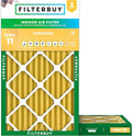 Filterbuy 12x25x2 Air Filter MERV 11 Superior Pet & Allergy Defense (2-Pack), Electrostatic Pleated HVAC AC Furnace Filters Replacement, Made in USA (Actual Size: 11.50 x 24.50 x 1.75)
